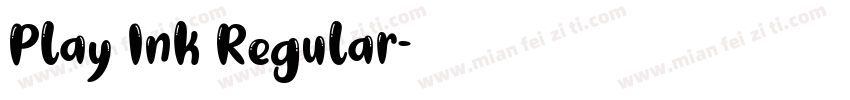 Play Ink Regular字体转换